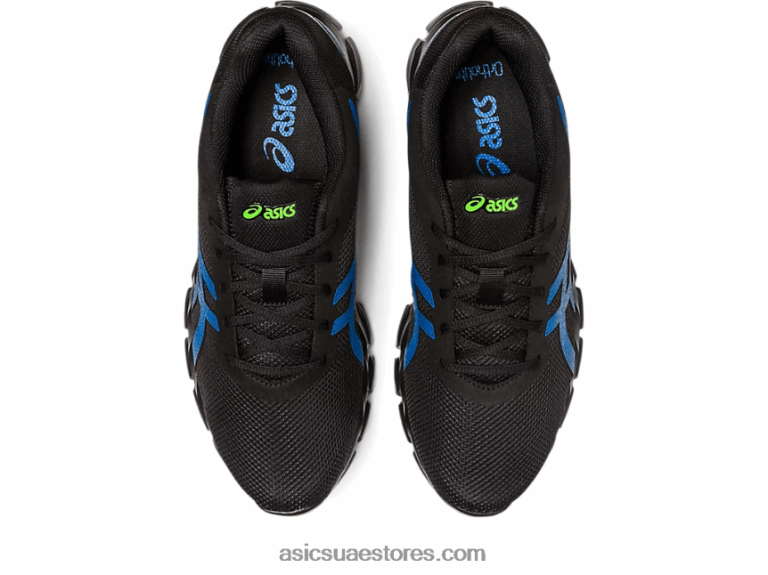 Asics أسود / أزرق كهربائي هلام الكم لايت الثاني 2N24DJ446