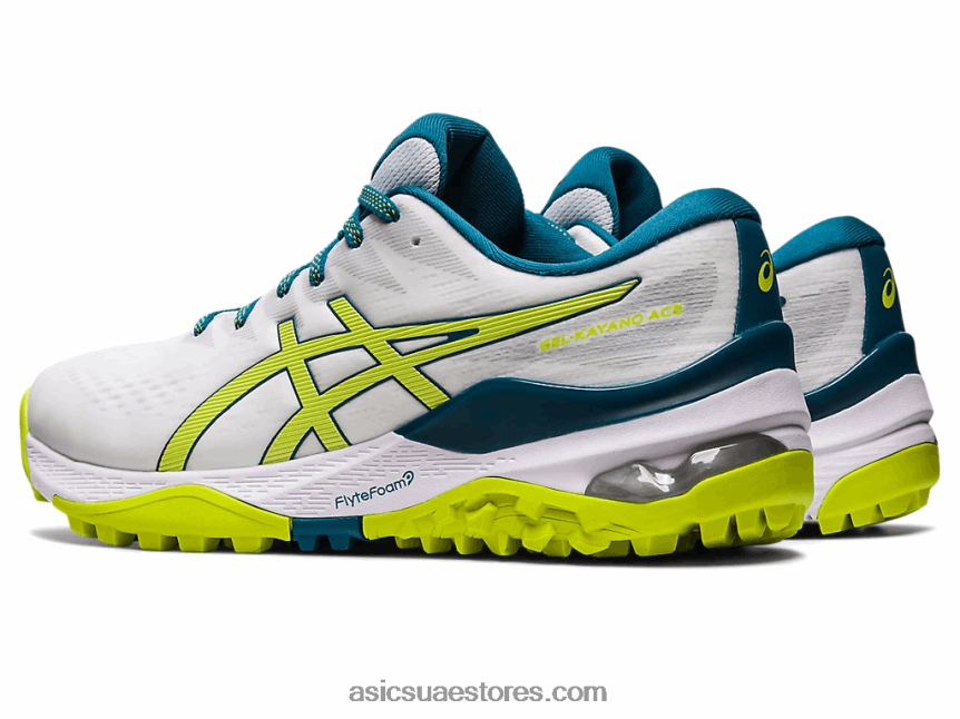 Asics أبيض / نيون الجير جل كايانو ايس 2N24DJ457