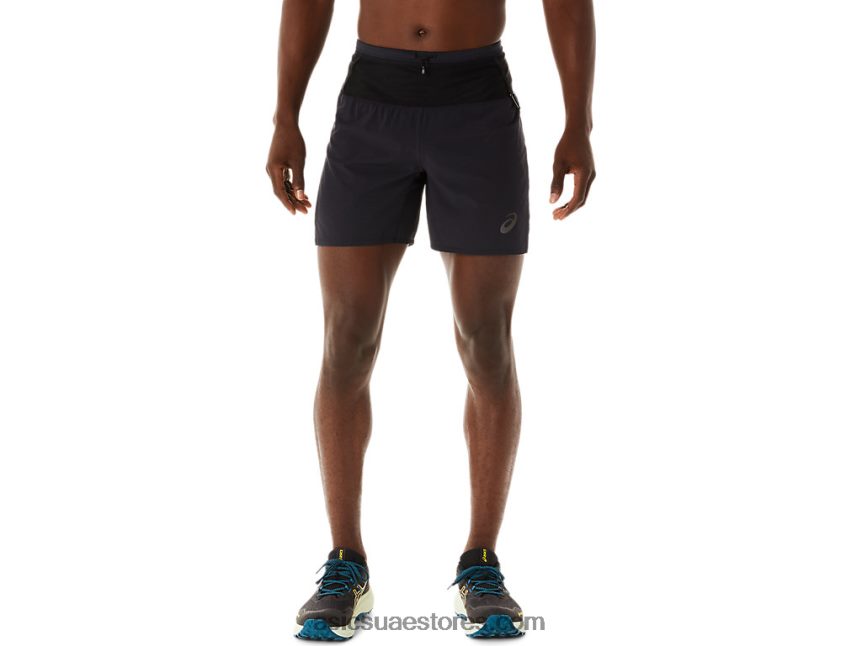 Asics أسود الأداء فوجيتريل قصير للرجال 2N24DJ486