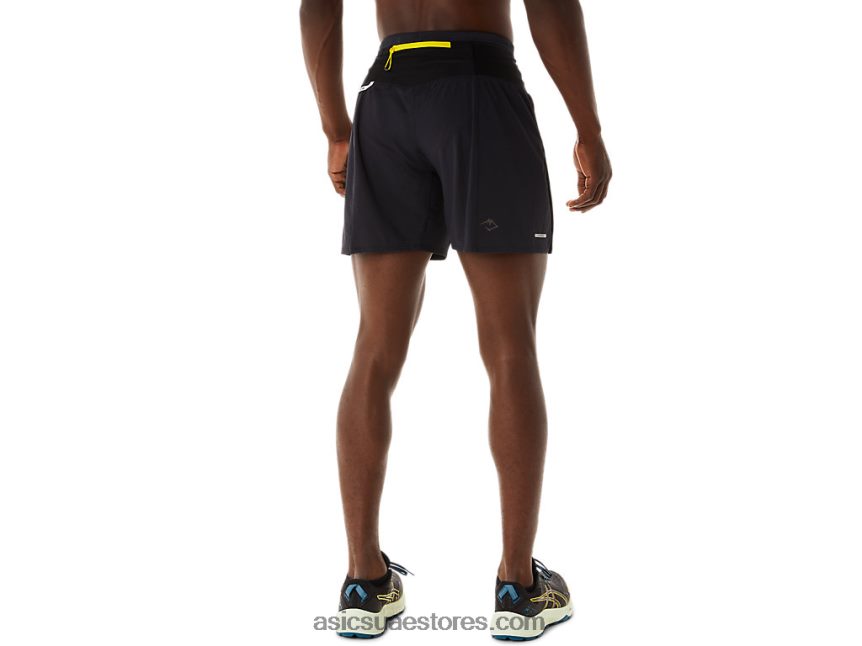 Asics أسود الأداء فوجيتريل قصير للرجال 2N24DJ486