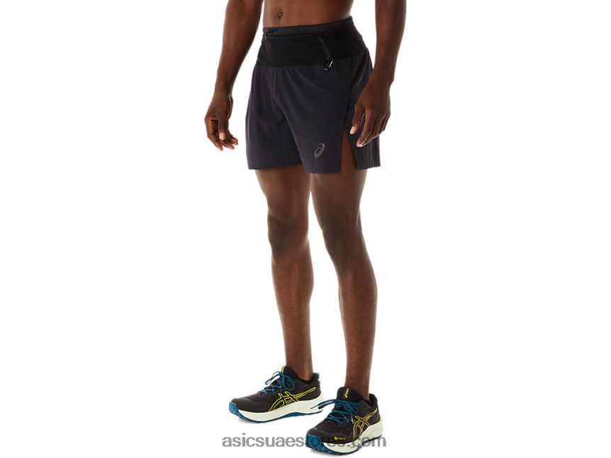 Asics أسود الأداء فوجيتريل قصير للرجال 2N24DJ486