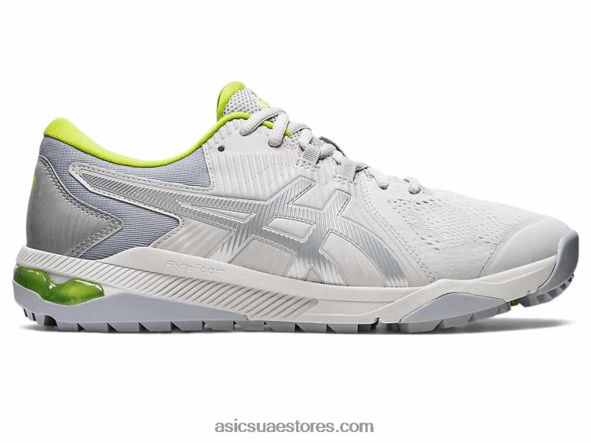 Asics الرمادي الجليدي / الجير النيون جل انزلاق الرجال بالطبع 2N24DJ505