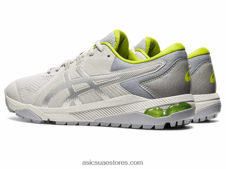 Asics الرمادي الجليدي / الجير النيون جل انزلاق الرجال بالطبع 2N24DJ505