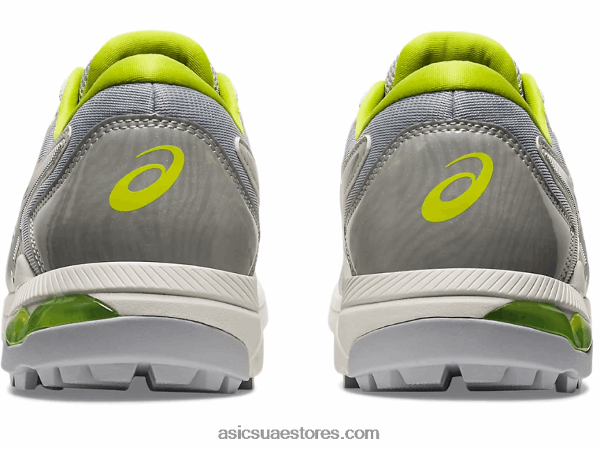 Asics الرمادي الجليدي / الجير النيون جل انزلاق الرجال بالطبع 2N24DJ505