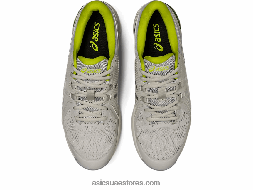 Asics الرمادي الجليدي / الجير النيون جل انزلاق الرجال بالطبع 2N24DJ505