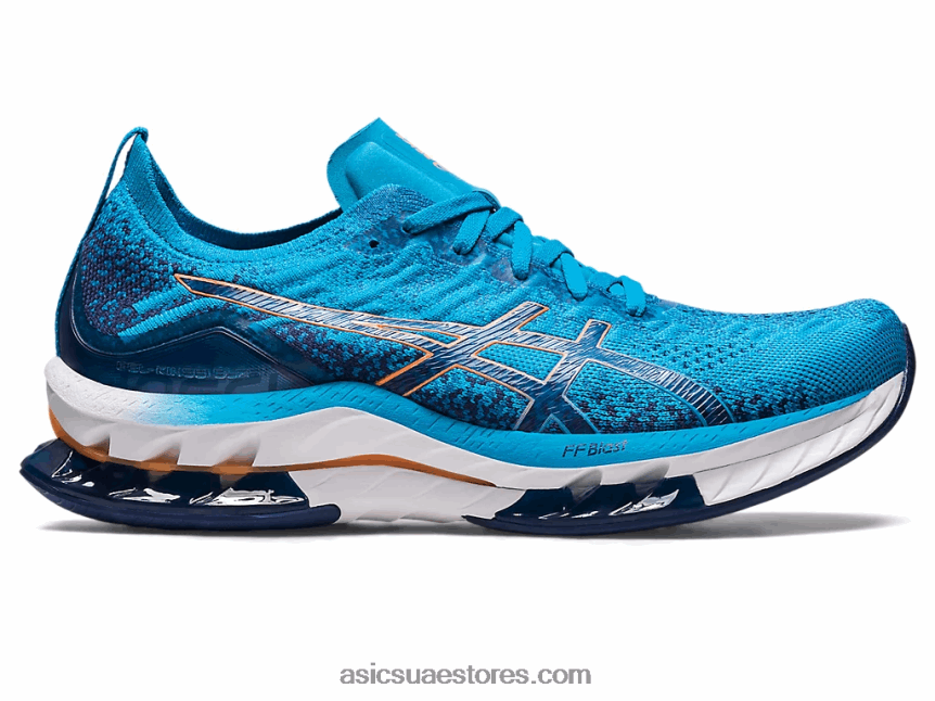 Asics الجزيرة الزرقاء / الشمس الخوخ انفجار جل كينسي 2N24DJ511