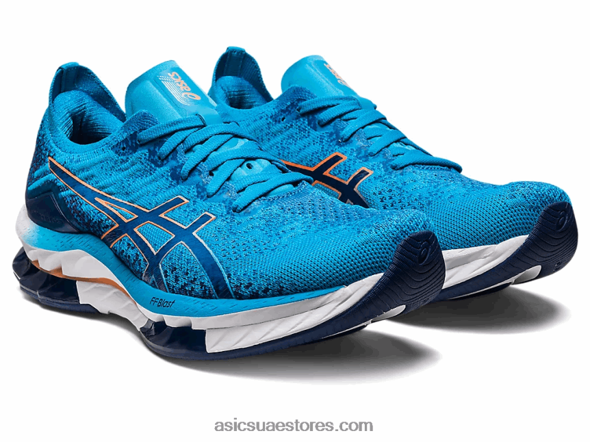 Asics الجزيرة الزرقاء / الشمس الخوخ انفجار جل كينسي 2N24DJ511