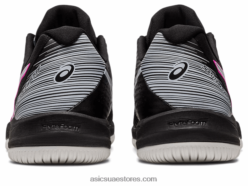 Asics أسود / وردي ساخن حل سريع وما يليها 2N24DJ513