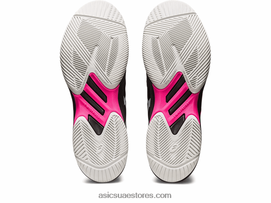 Asics أسود / وردي ساخن حل سريع وما يليها 2N24DJ513
