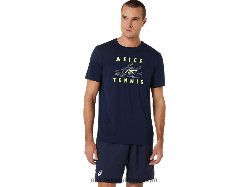 Asics منتصف الليل أحذية محكمة للرجال الرسم المحملة 2N24DJ520