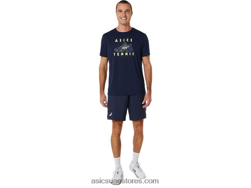 Asics منتصف الليل أحذية محكمة للرجال الرسم المحملة 2N24DJ520