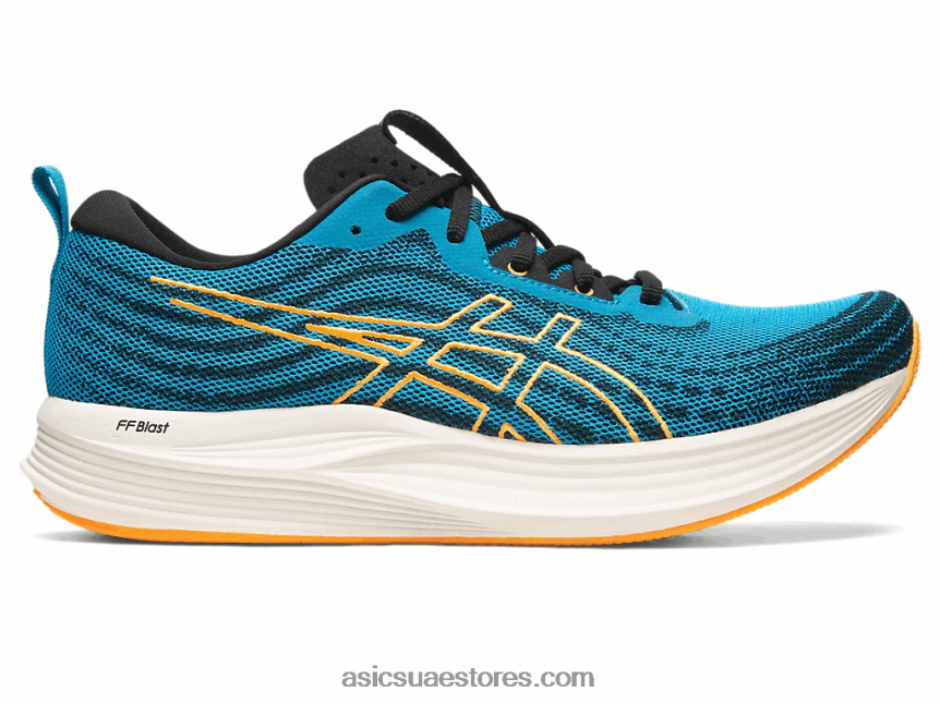 Asics جزيرة البوب ​​الأزرق / البرتقالي سرعة إيفورايد 2N24DJ522