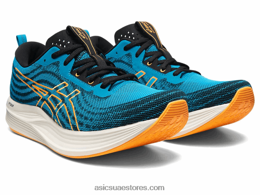 Asics جزيرة البوب ​​الأزرق / البرتقالي سرعة إيفورايد 2N24DJ522