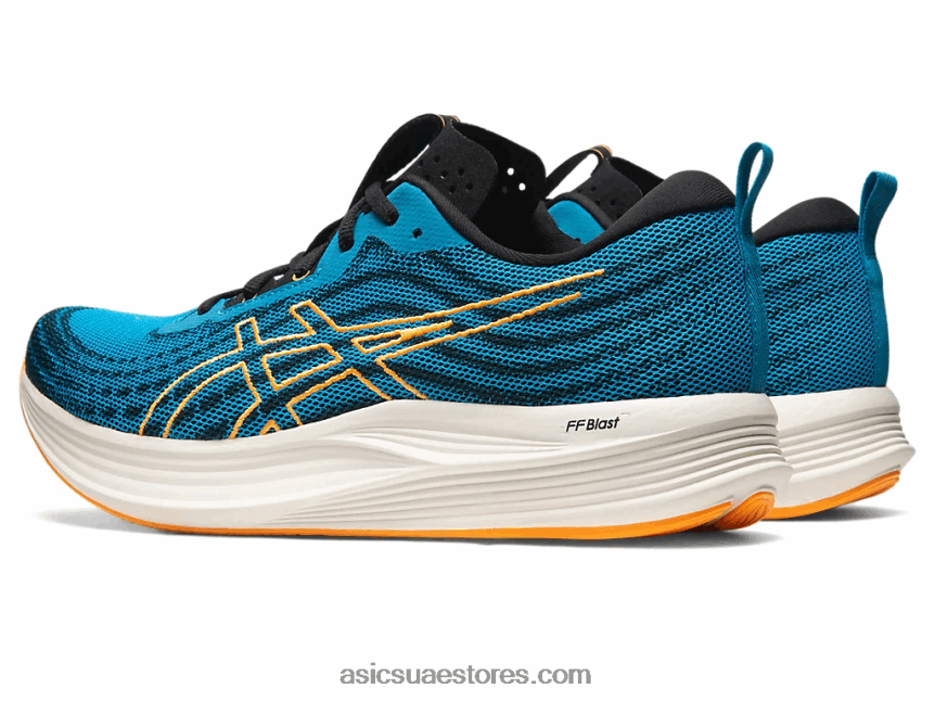 Asics جزيرة البوب ​​الأزرق / البرتقالي سرعة إيفورايد 2N24DJ522