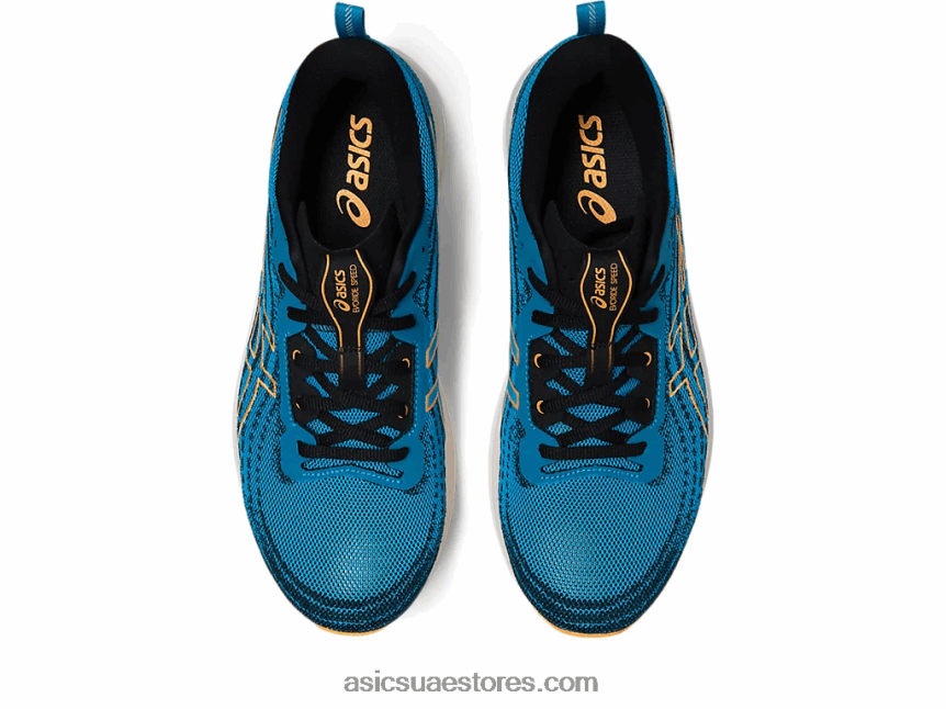 Asics جزيرة البوب ​​الأزرق / البرتقالي سرعة إيفورايد 2N24DJ522