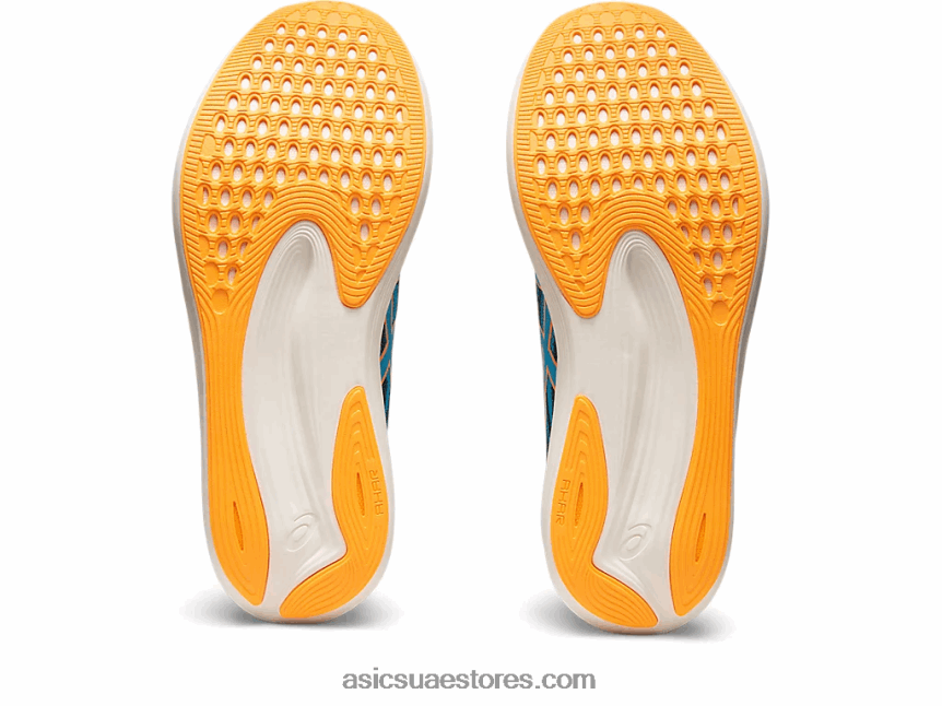 Asics جزيرة البوب ​​الأزرق / البرتقالي سرعة إيفورايد 2N24DJ522