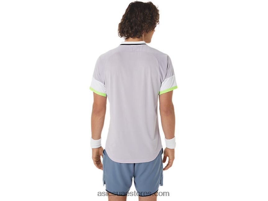 Asics الغسق البنفسجي / السماء الناعمة قميص بولو مباراة رجالية 2N24DJ550