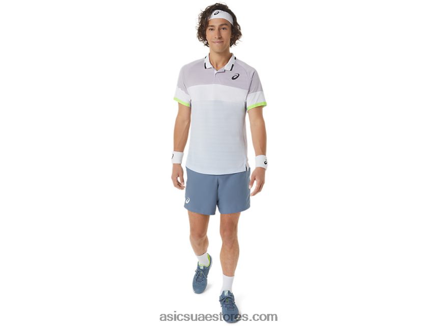 Asics الغسق البنفسجي / السماء الناعمة قميص بولو مباراة رجالية 2N24DJ550