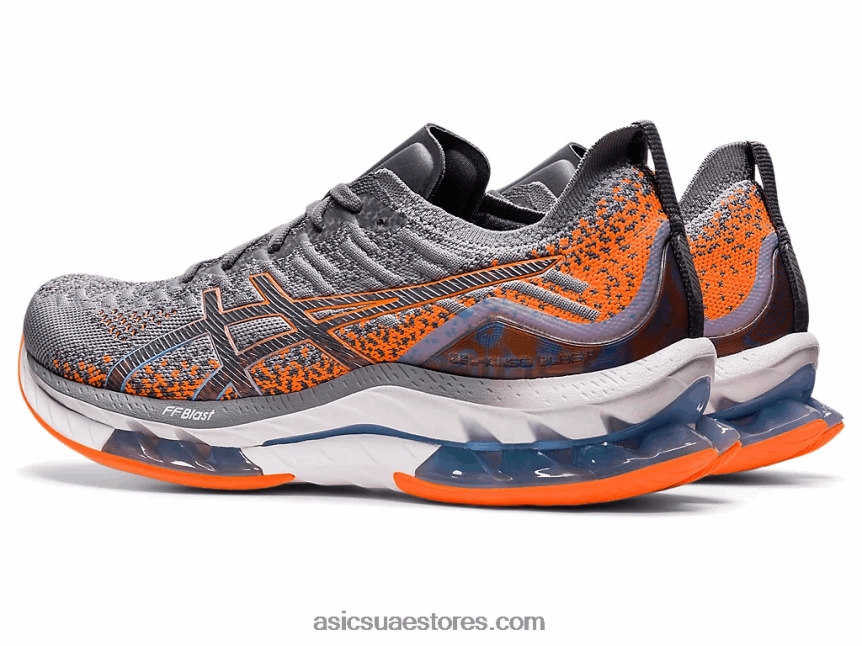Asics صخرة صخرية / برتقالي صادم انفجار جل كينسي 2N24DJ600