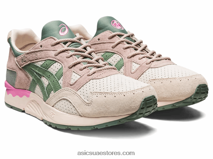 Asics كريم / سليت رمادي هلام لايت الخامس الربيع في اليابان 2N24DJ60