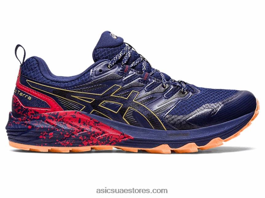 Asics أزرق نيلي / زيت زيتون جل ترابوكو تيرا 2N24DJ637