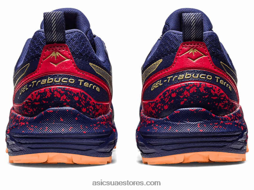 Asics أزرق نيلي / زيت زيتون جل ترابوكو تيرا 2N24DJ637