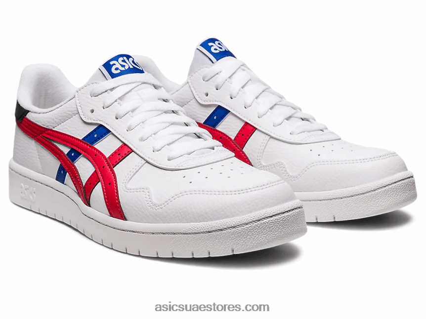 Asics أبيض / أحمر كلاسيكي اليابان اس 2N24DJ648