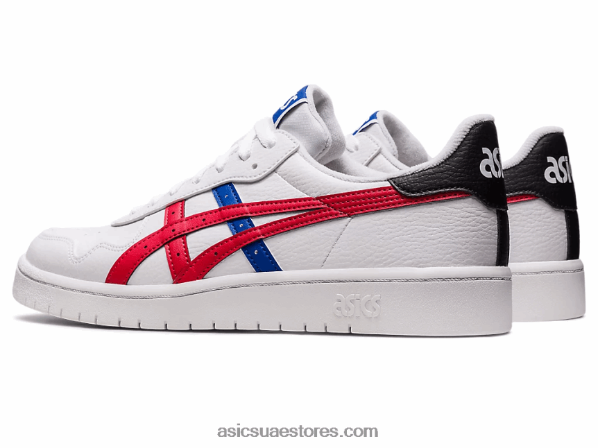 Asics أبيض / أحمر كلاسيكي اليابان اس 2N24DJ648