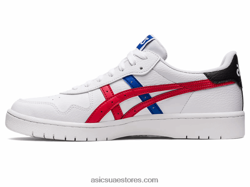 Asics أبيض / أحمر كلاسيكي اليابان اس 2N24DJ648