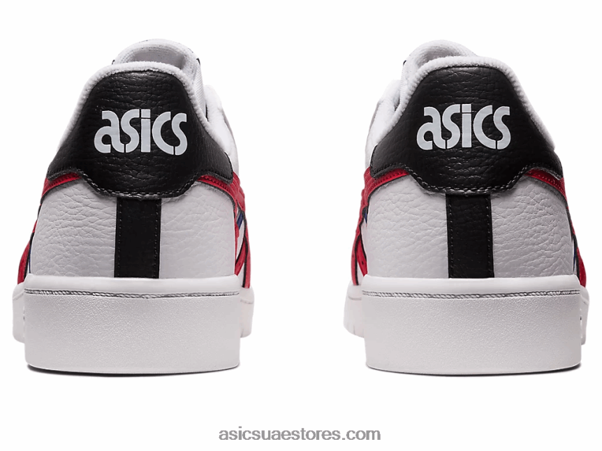Asics أبيض / أحمر كلاسيكي اليابان اس 2N24DJ648