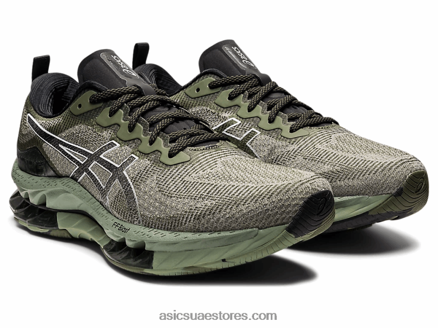 Asics حزاز أخضر / أبيض جل كينسي بلاست لو 2N24DJ654