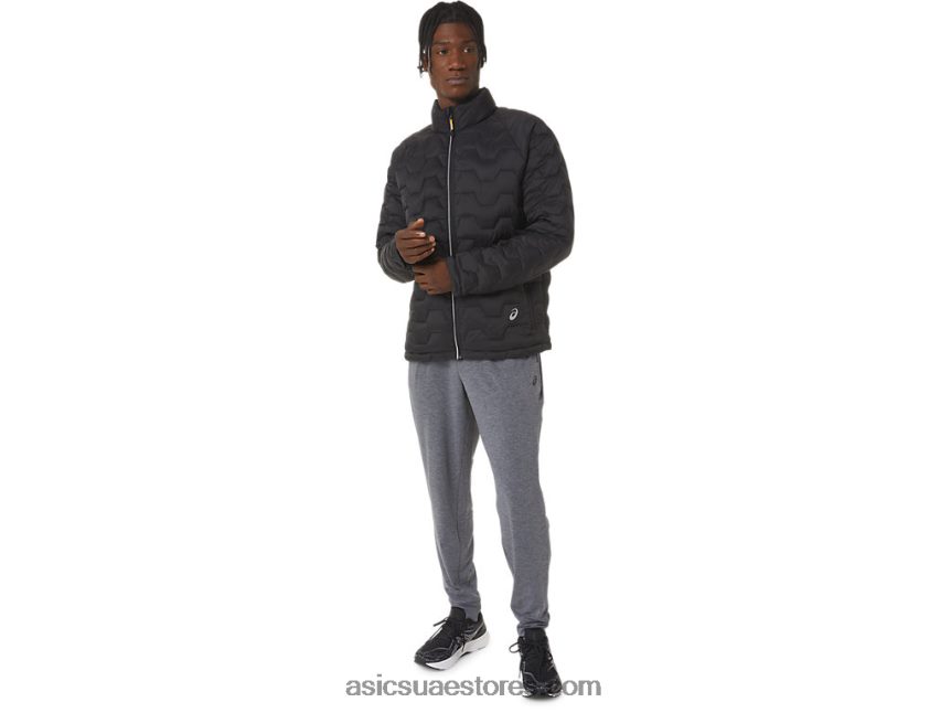 Asics أسود الأداء سترة معزولة الأداء للرجال 2N24DJ782