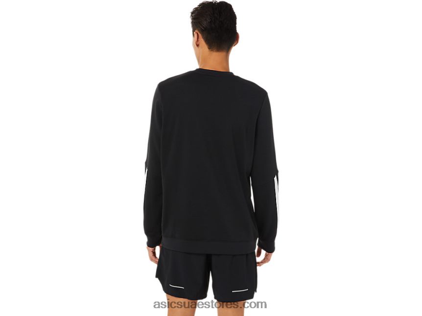 Asics أسود الأداء طاقم لام الرجال 2N24DJ786