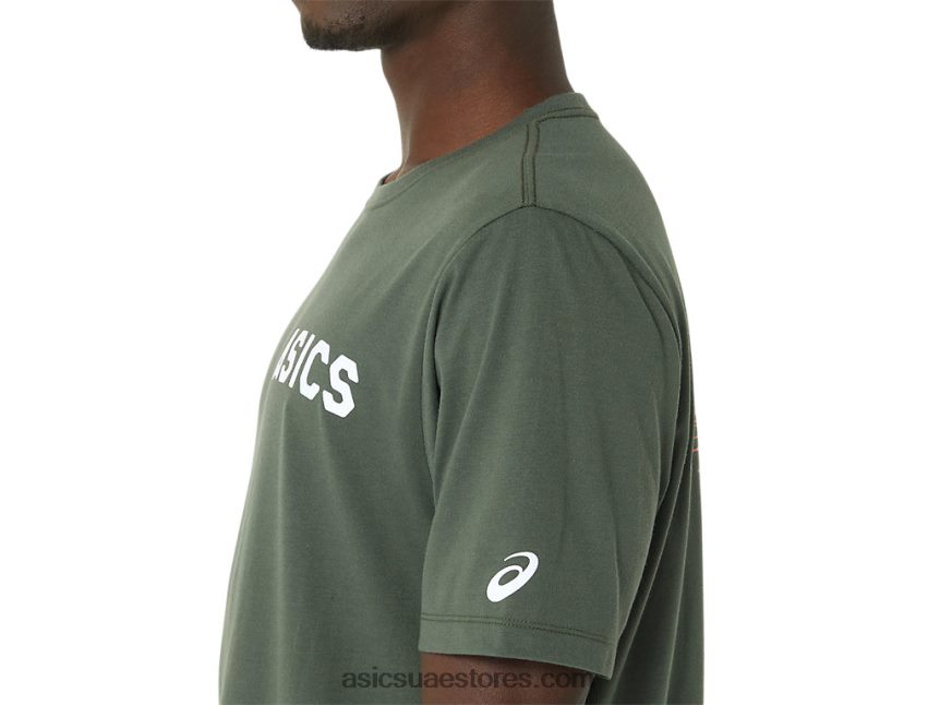 Asics قماش الزيتون شروق الشمس المشارب المحملة 2N24DJ787