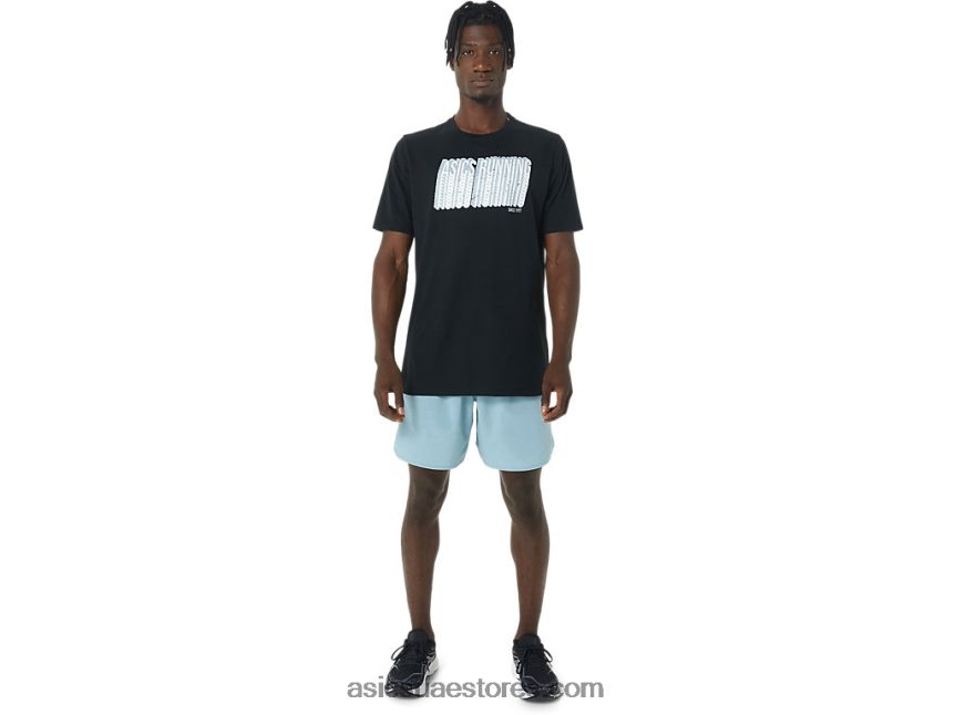 Asics أسود الأداء طويلة شعار مجردة المحملة 2N24DJ795
