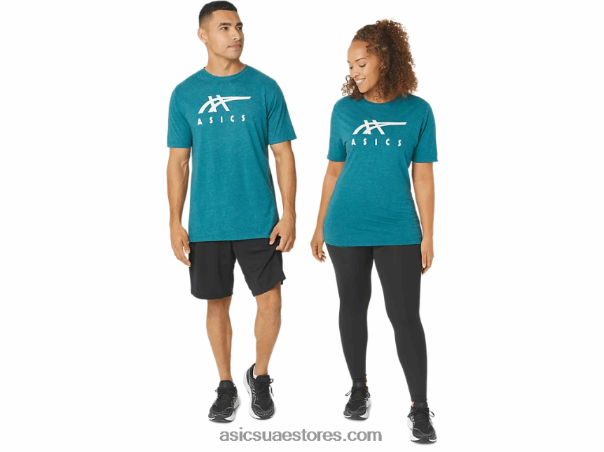 Asics هيذر الصنوبر المخملية كم قصير شريطية 2N24DJ802