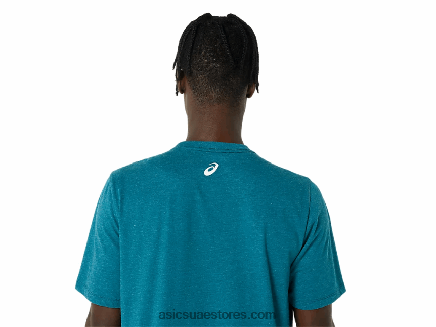Asics هيذر الصنوبر المخملية كم قصير شريطية 2N24DJ802