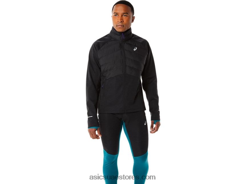 Asics هيذر الأداء الأسود جاكيت شتوي للرجال 2N24DJ841
