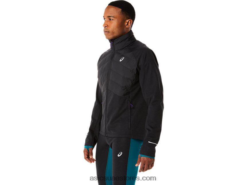 Asics هيذر الأداء الأسود جاكيت شتوي للرجال 2N24DJ841