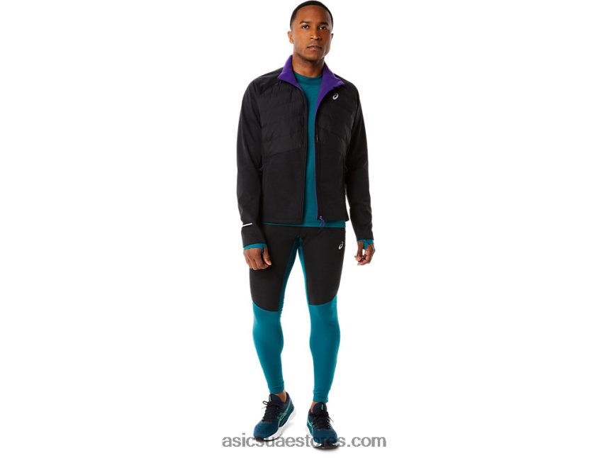 Asics هيذر الأداء الأسود جاكيت شتوي للرجال 2N24DJ841