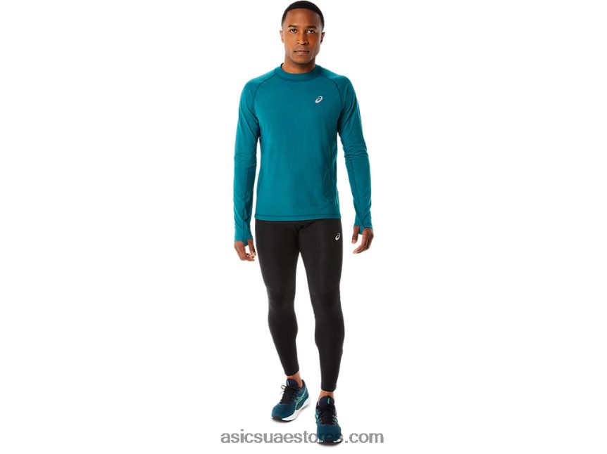 Asics الصنوبر المخملي الرجال في فصل الشتاء تشغيل طويلة الأكمام أعلى 2N24DJ854