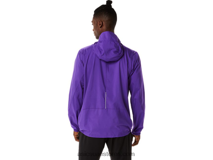 Asics مربى العنب / أسود الأداء سترة الرجال الخفيفة 2N24DJ855