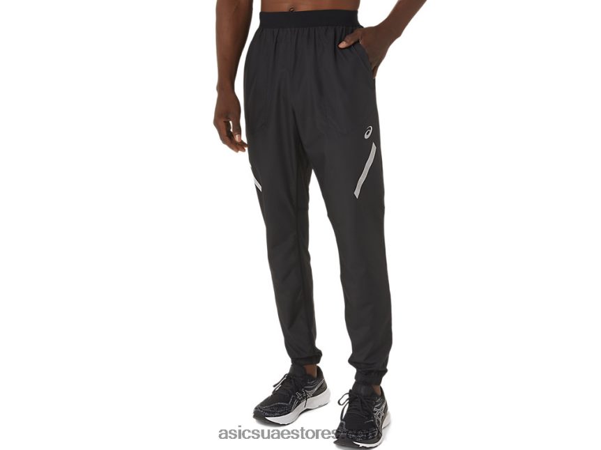 Asics أسود الأداء بنطلون عرض خفيف للرجال 2N24DJ858