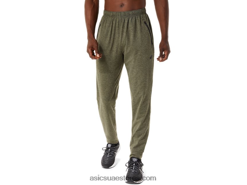 Asics هيذر الأخضر عباءة عداء ببطء الرجال التكنولوجيا 2N24DJ866