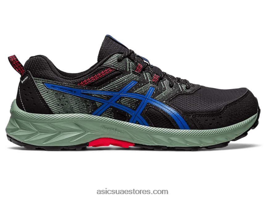 Asics أسود / تونة أزرق مشروع هلام واسع للغاية 2N24DJ87