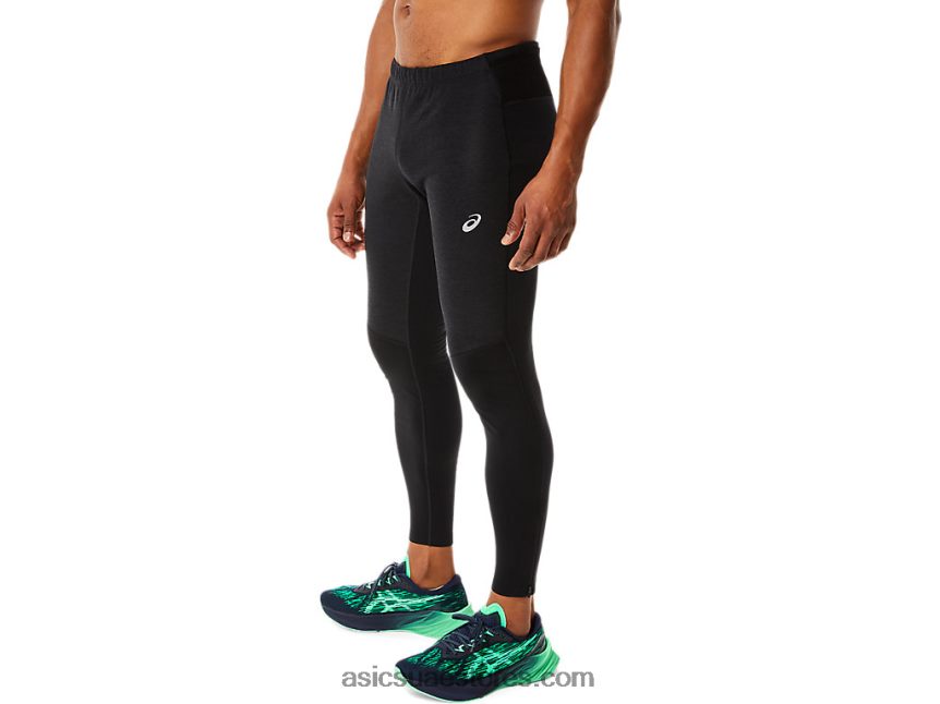 Asics أسود الأداء تشغيل الشتاء الرجال ضيق 2N24DJ870