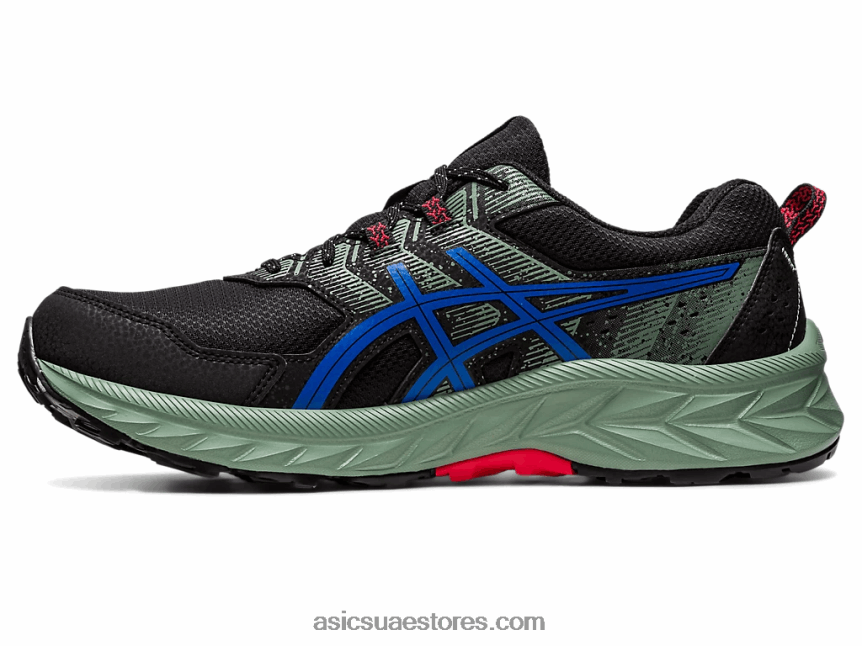 Asics أسود / تونة أزرق مشروع هلام واسع للغاية 2N24DJ87