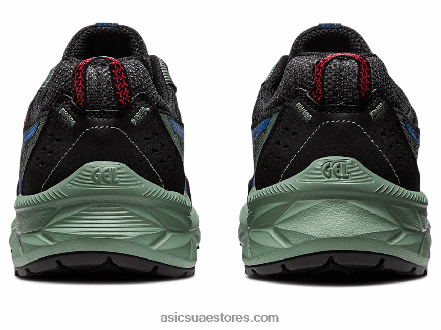 Asics أسود / تونة أزرق مشروع هلام واسع للغاية 2N24DJ87