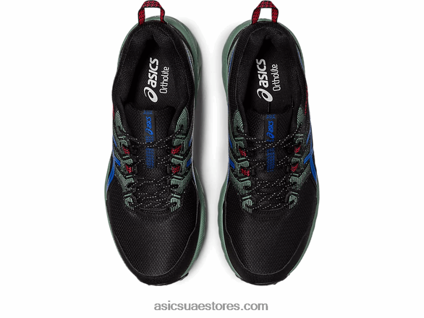 Asics أسود / تونة أزرق مشروع هلام واسع للغاية 2N24DJ87
