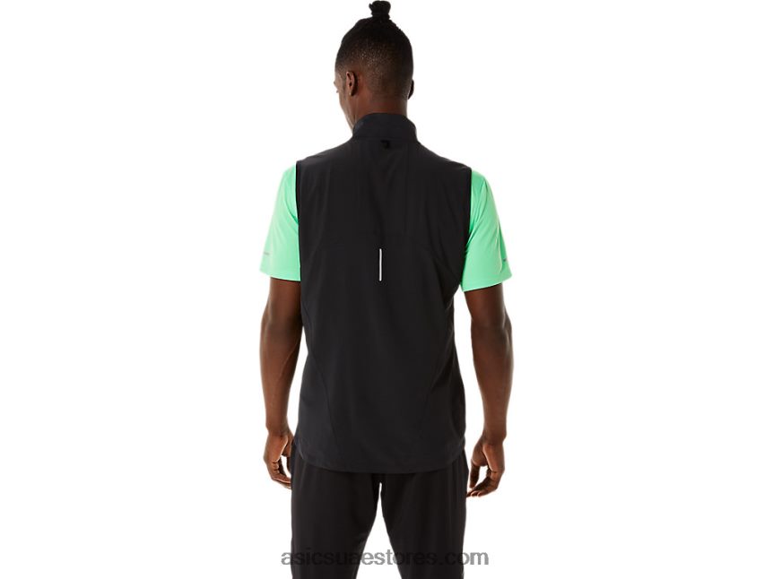 Asics هيذر الأداء الأسود سترة الرجال الخفيفة 2N24DJ884